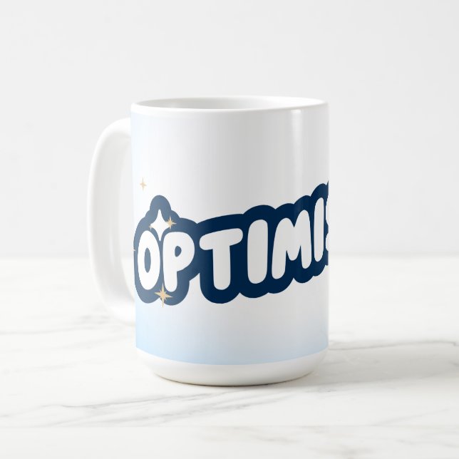 Tasse à café optimiste (Devant gauche)