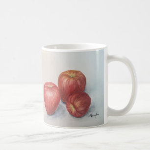 Tasse à café ou à thé, avec un motif de pomme