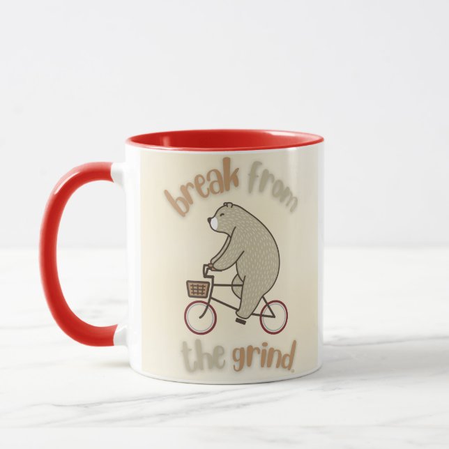 Tasse à café Ours à vélo (Gauche)