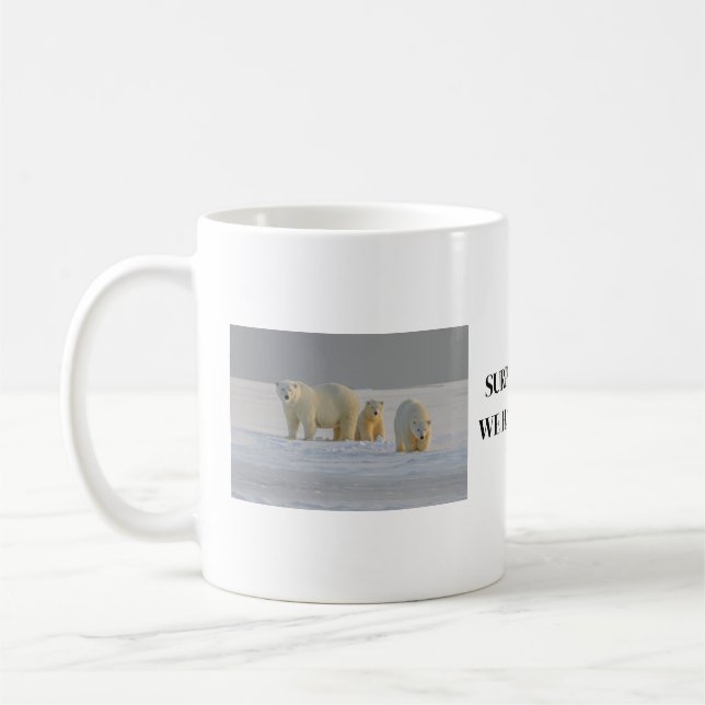 Tasse à café ours polaire (Gauche)