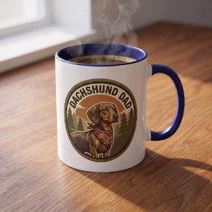 Tasse à café Papa Teckel Cadeau pour papa chien