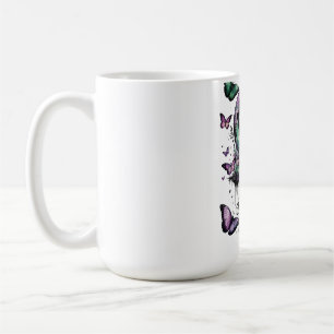 Tasse à café Papillon Inspiration Florale Fairyc