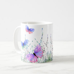 Tasse à café Papillons colorés volants Joie du pri