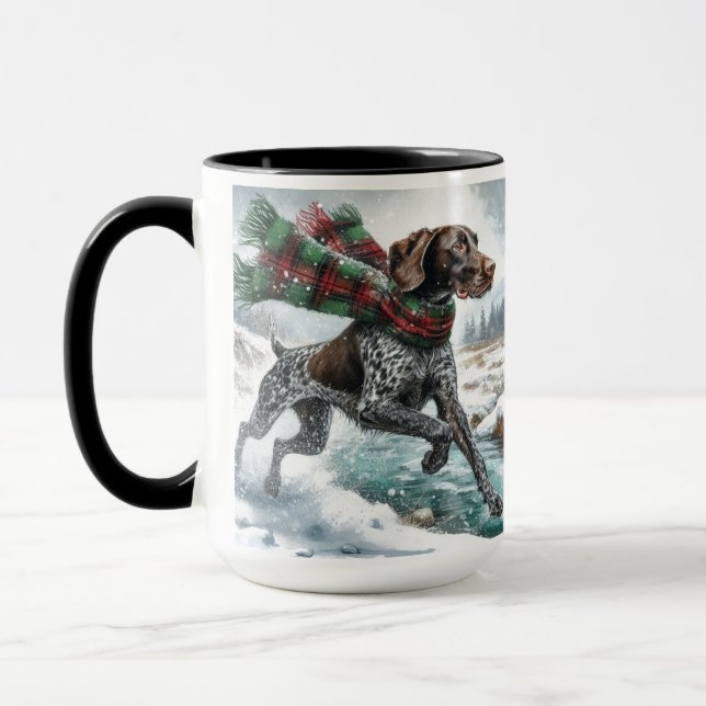 Tasse à café 'Par-dessus la rivière' pour Pointer  (Gauche)