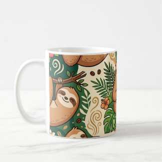 Tasse à café Paresseux – Motif de paresseux mignon