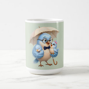 Tasse à café Père Oiseau Famille