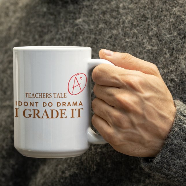 Tasse à café personnalisable pour enseignants 'Je  (Créateur téléchargé)