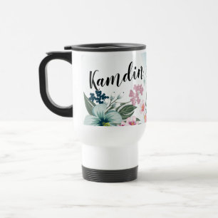 Tasse à café personnalisée 15 onces Fleur tropical
