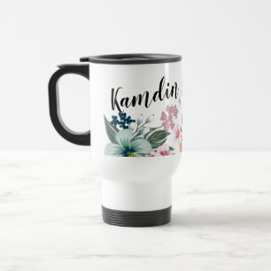 Tasse à café personnalisée 15 onces Fleurs tropica