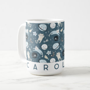 Tasse à café personnalisée au nom minimaliste