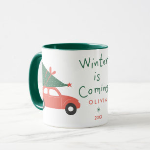 Tasse à café personnalisée au nom minimaliste