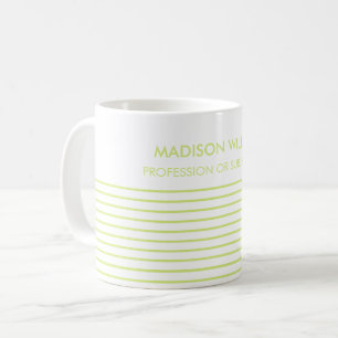 Tasse à café personnalisée au nom minimaliste