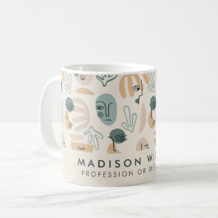 Tasse à café personnalisée au nom minimaliste