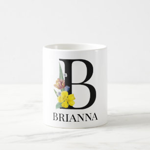 Tasse à café personnalisée au nom minimaliste