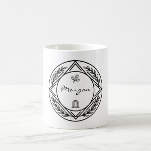 Tasse à café personnalisée avec nom ou initiale