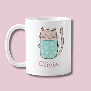 Tasse à café personnalisée avec nom personnalisé d