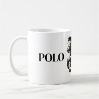 Tasse à café personnalisée Cheval de Polo - Élégan