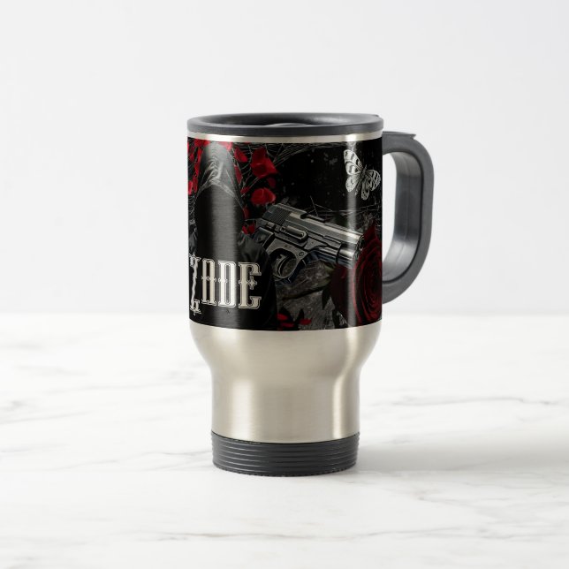 Tasse à café personnalisée de 15 onces Haunting Ad (Devant droit)