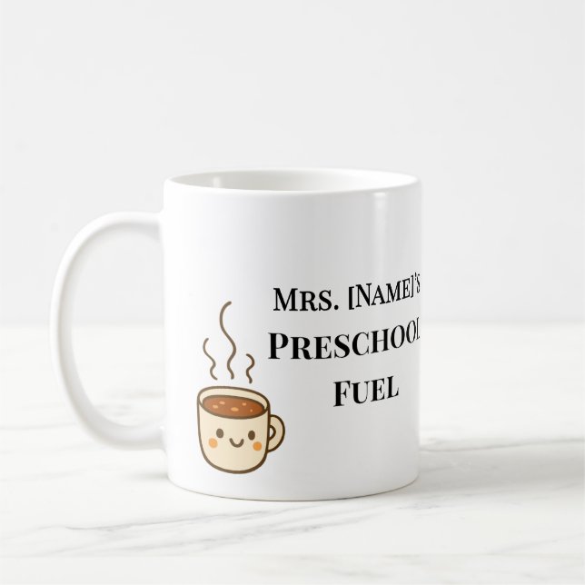 Tasse à café personnalisée pour enseignant de mate (Gauche)
