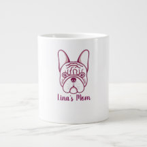Tasse à café personnalisée pour maman de Bouledogu