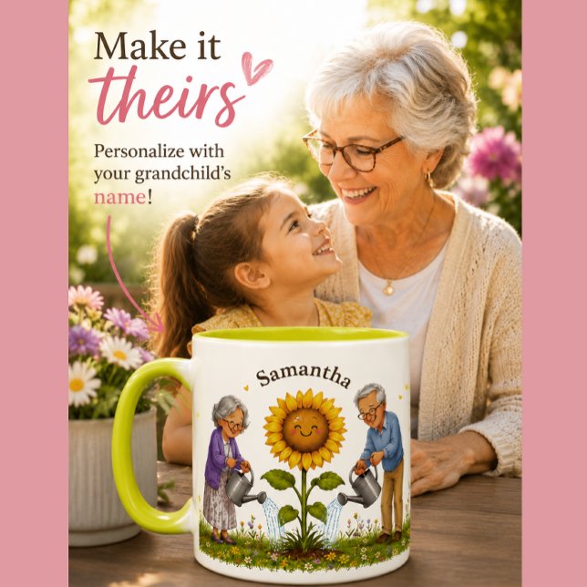 Tasse à café Petit Soleil des Grands-Parents (Créateur téléchargé)