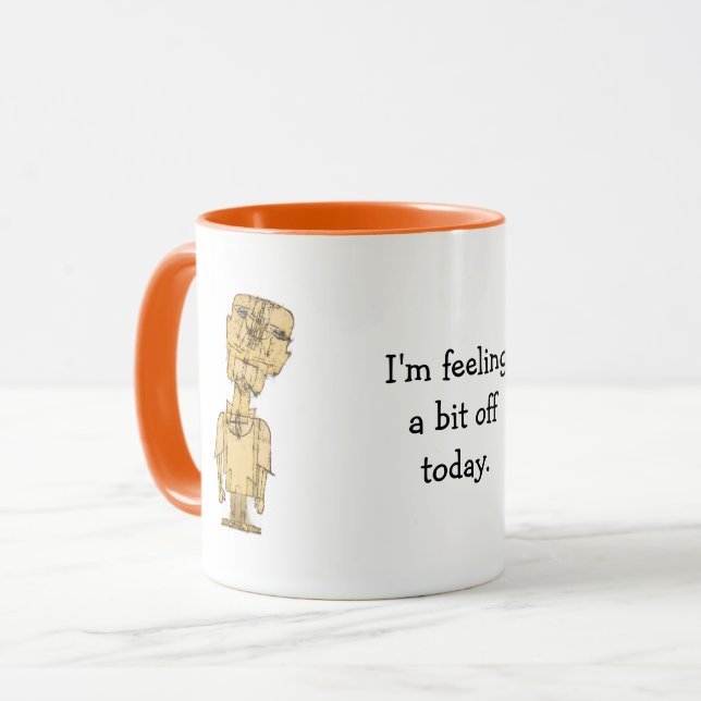 Tasse à café Phrase drôle du génie de Paul Klee (Devant gauche)