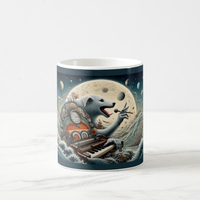 Tasse à café Pianiste Canin Céleste (Centre)