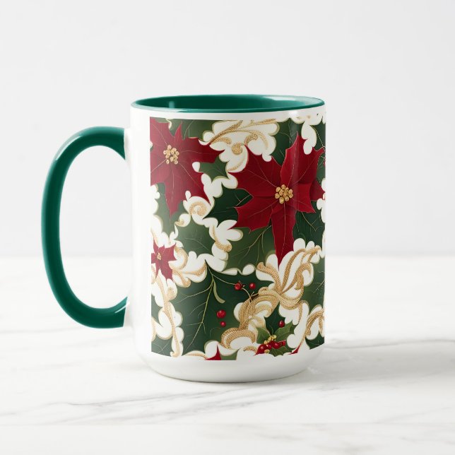 tasse à café plantes de noël à gogo (Gauche)