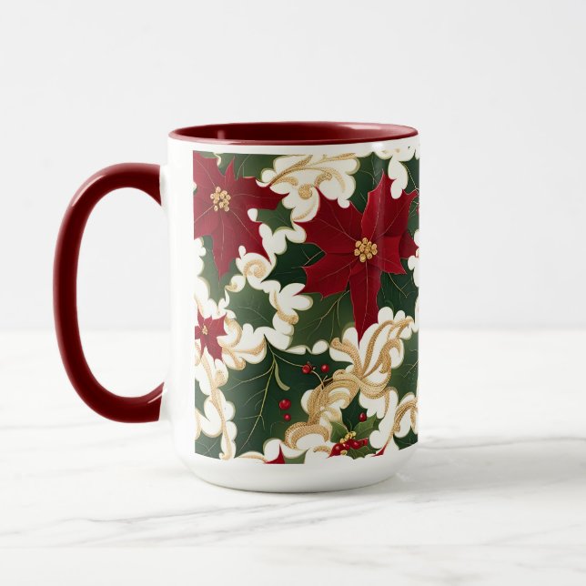 tasse à café plantes de noël à gogo (Gauche)