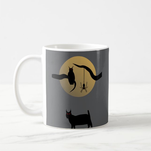 Tasse à café pleine lune hantée (Gauche)