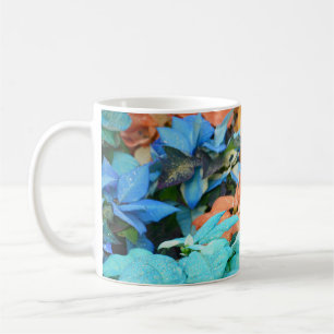 Tasse à café poinsettia de noël coloré