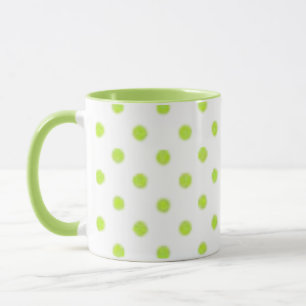Tasse à café pois verte