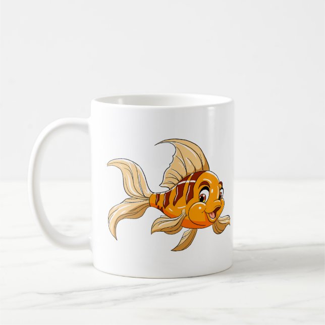 Tasse à café Poisson Dessin Animé Mignon (Gauche)