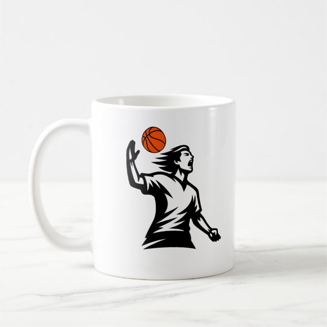 Tasse à café pour amateur de basketball – Cadeau i (Gauche)