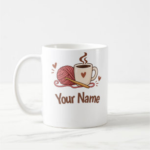 Tasse à café pour amateur de crochet