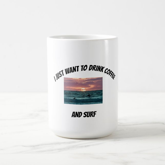 Tasse à café pour amateur de surf (Centre)