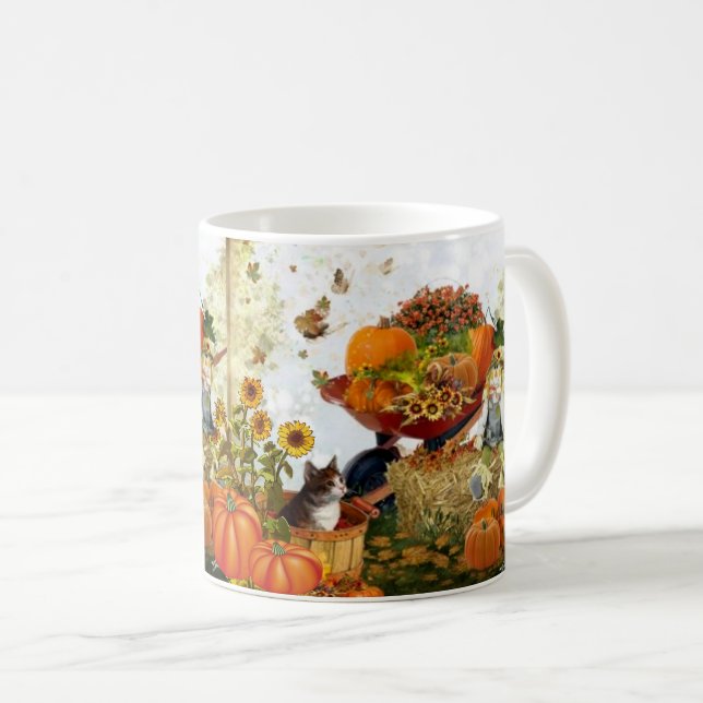 Tasse à café pour amateurs de chats en saison auto (Devant droit)