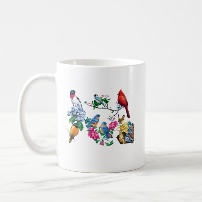 Tasse à café pour amateurs d'oiseaux (Gauche)