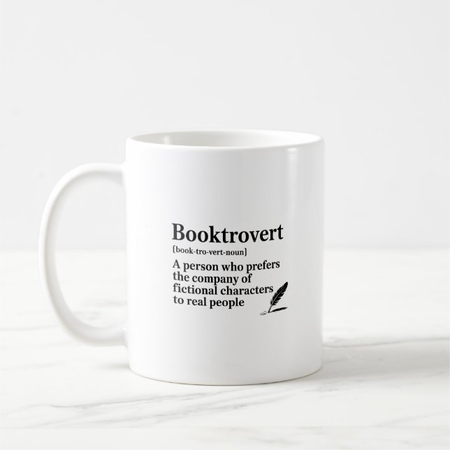 Tasse à café pour amoureux des livres (Gauche)
