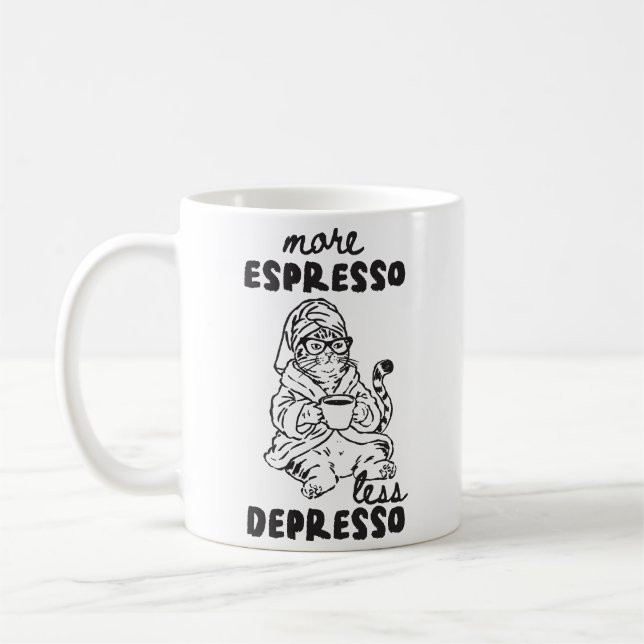 Tasse à café pour chat : Plus d'espresso, moins de (Gauche)