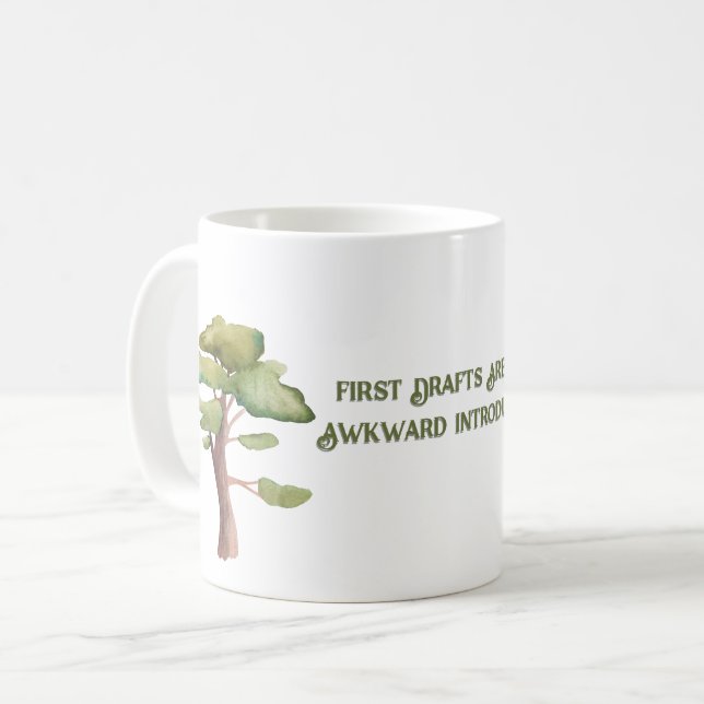 Tasse à café pour écrivains : Premières ébauches (Devant gauche)