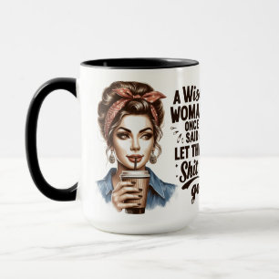 Tasse à café pour femme rétro impertinente – Citat