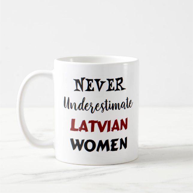 tasse à café pour femmes de Lettonie (Gauche)