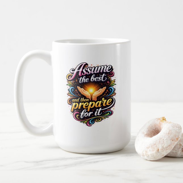 Tasse à café pour gaucher stimulante (Avec donut)