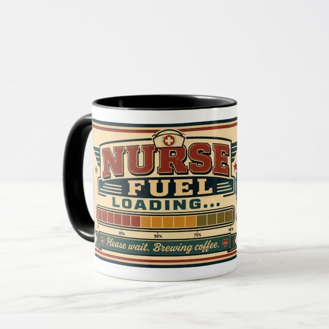 Tasse à café pour infirmière – Cadeau amusant de c (Devant gauche)