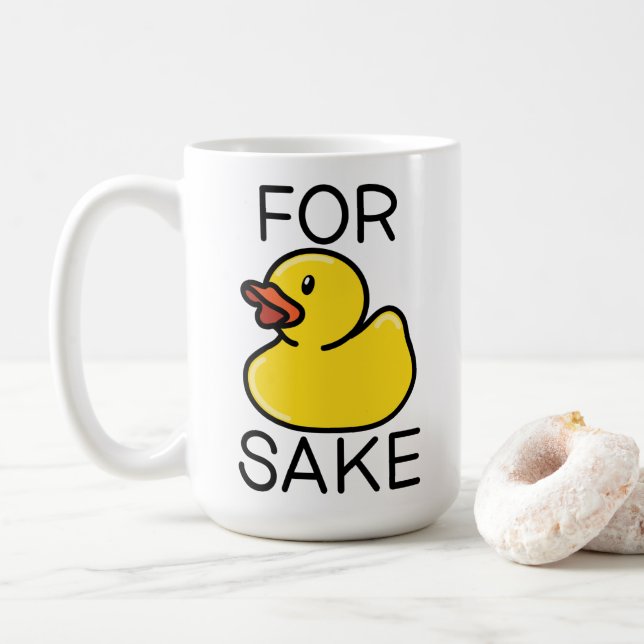 Tasse à café Pour l'amour du canard (Avec donut)