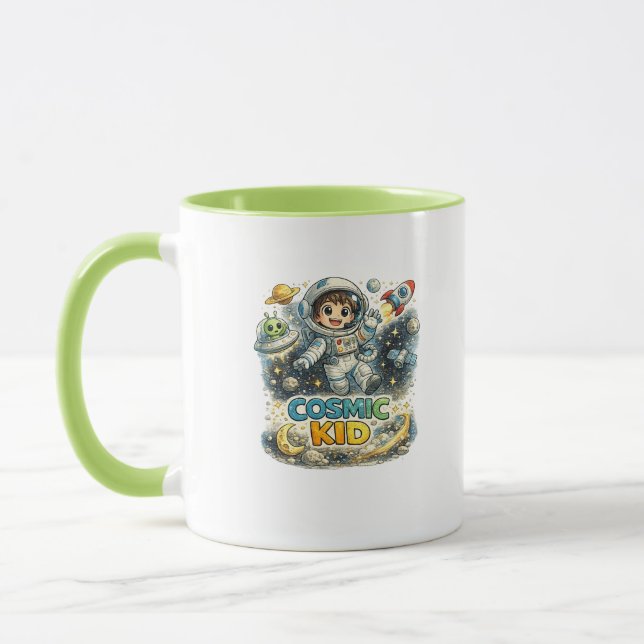 Tasse à café pour l'astronaute mignon Cosmic Kid (Gauche)