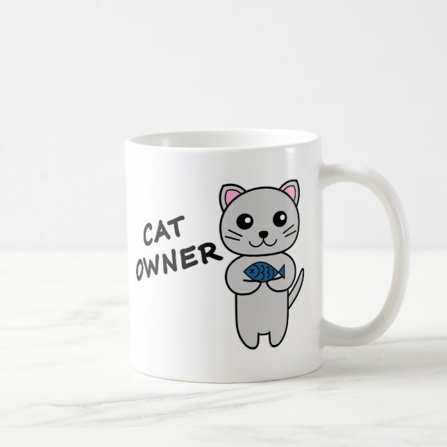 Tasse à café PROPRIÉTAIRE DE CHAT (Droite)
