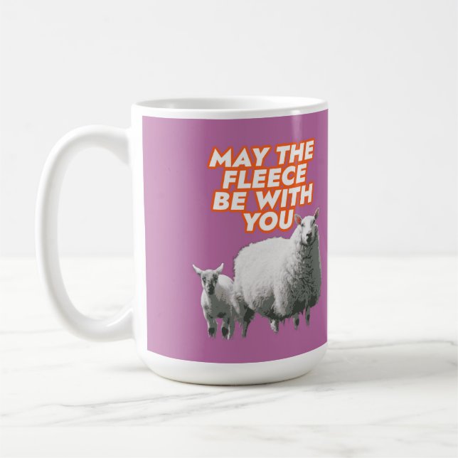 Tasse à café 'Que la laine soit avec toi' (Gauche)