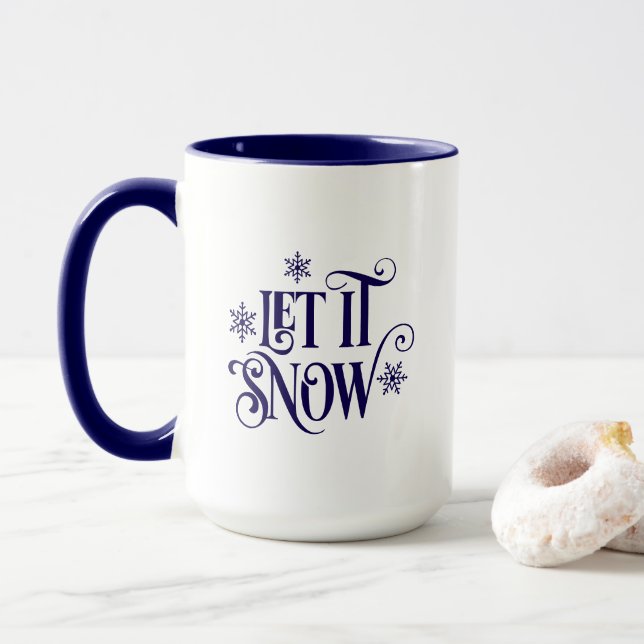 Tasse à café Qu'il neige (Avec donut)